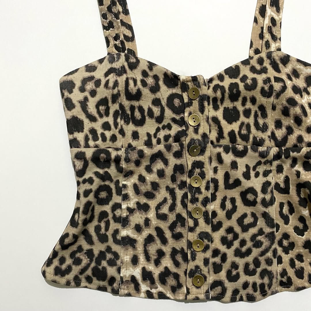 lip service cheetah top