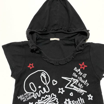 g.f. hooded top