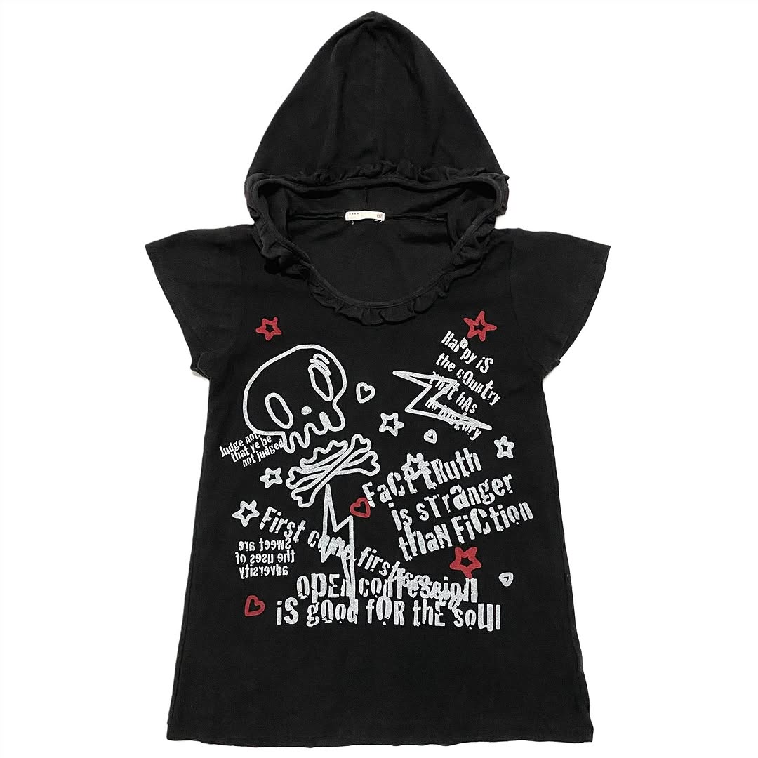 g.f. hooded top