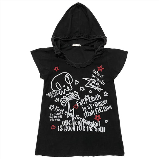 g.f. hooded top